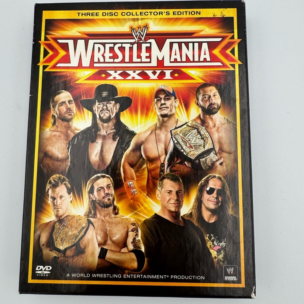 WWE - WrestleMania XXVI 26 (DVD, 2010, 3-Disc Set) EUC